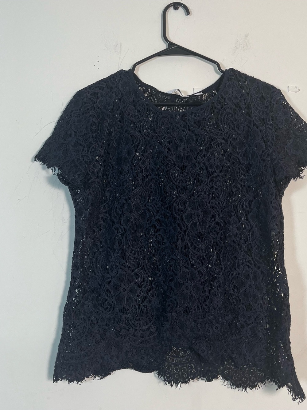 New York and Company, black lace, ladies, top large
